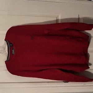 NWT Chaps Red Sweater 100% Cotton